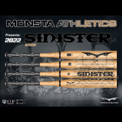 Clearance – Monsta Wood Grain Sinister LE 12.5″ USA Slowpitch Softball Bat: Woody