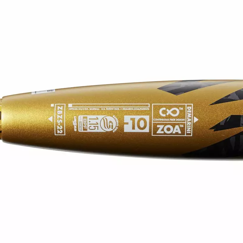 Clearance – 2022 DeMarini Zoa (-10) USSSA Baseball Bat: WTDXZBZ-22 - Image 9
