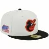 Men's Baltimore Orioles New Era Stone/Black Retro 59FIFTY Fitted Hat