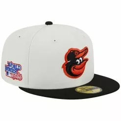 Men's Baltimore Orioles New Era Stone/Black Retro 59FIFTY Fitted Hat