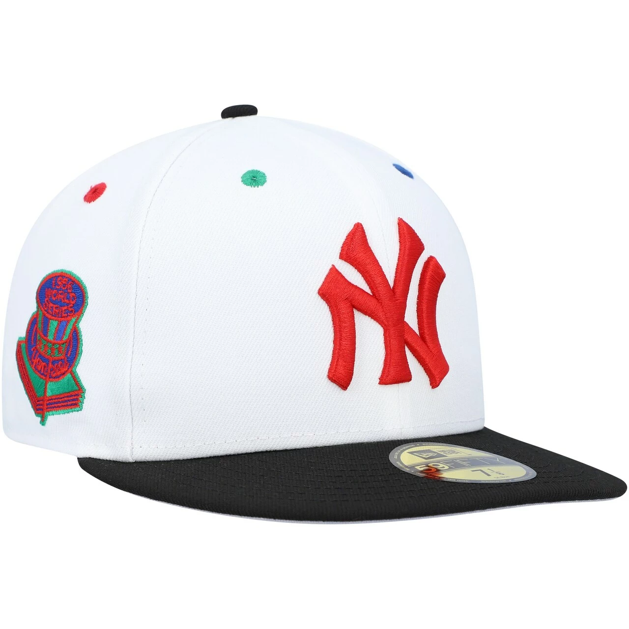Men's New York Yankees New Era White/Black 1956 World Series Primary Eye 59FIFTY Fitted Hat