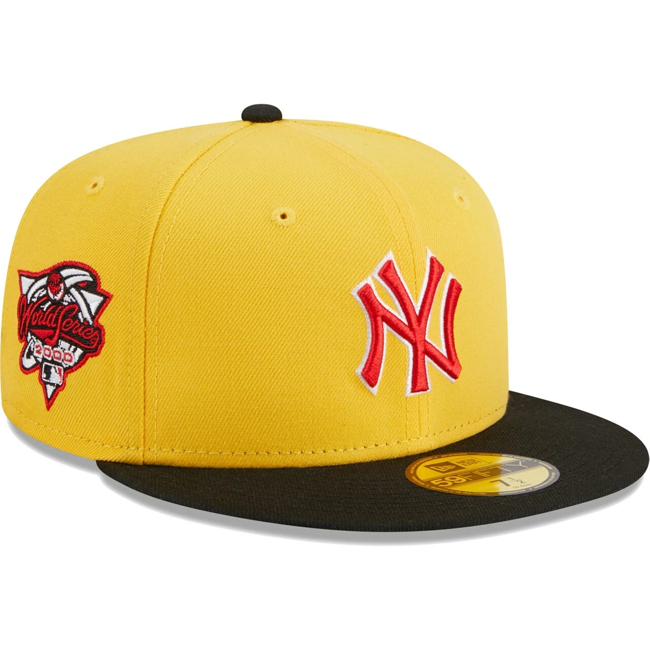 Men's New York Yankees New Era Yellow/Black Grilled 59FIFTY Fitted Hat