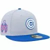 Men's Chicago Cubs New Era Gray/Blue Dolphin 59FIFTY Fitted Hat