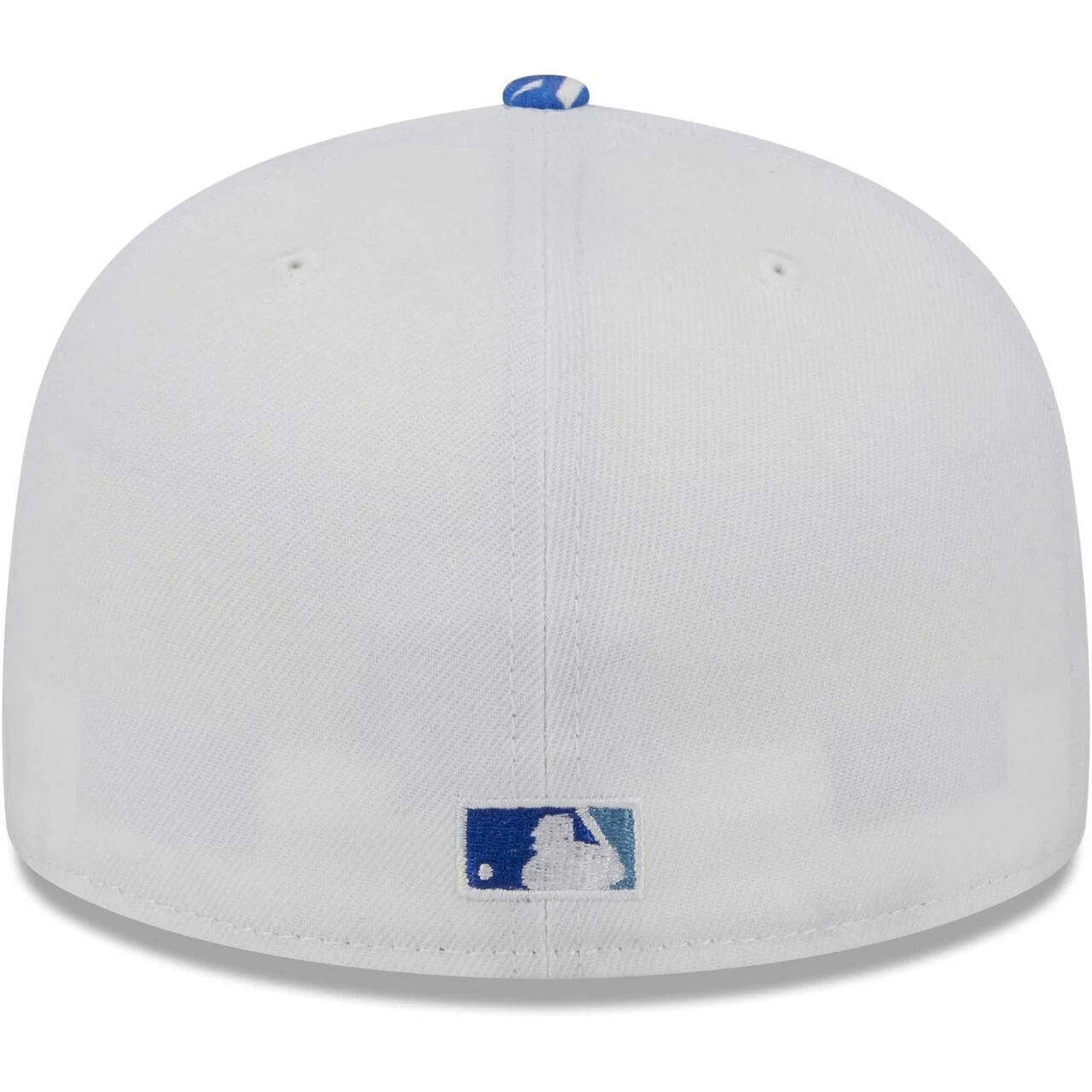 Men's Chicago Cubs New Era White/Blue Flamingo 59FIFTY Fitted Hat - Image 4