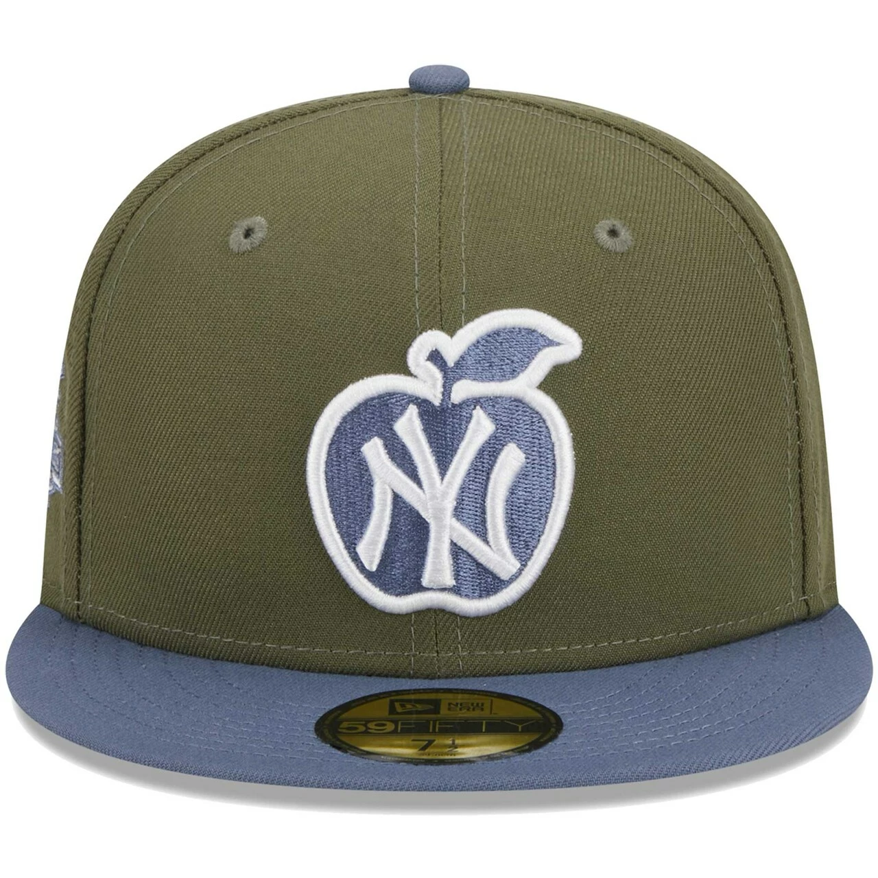 Men's New York Yankees New Era Olive/Blue 59FIFTY Fitted Hat - Image 2