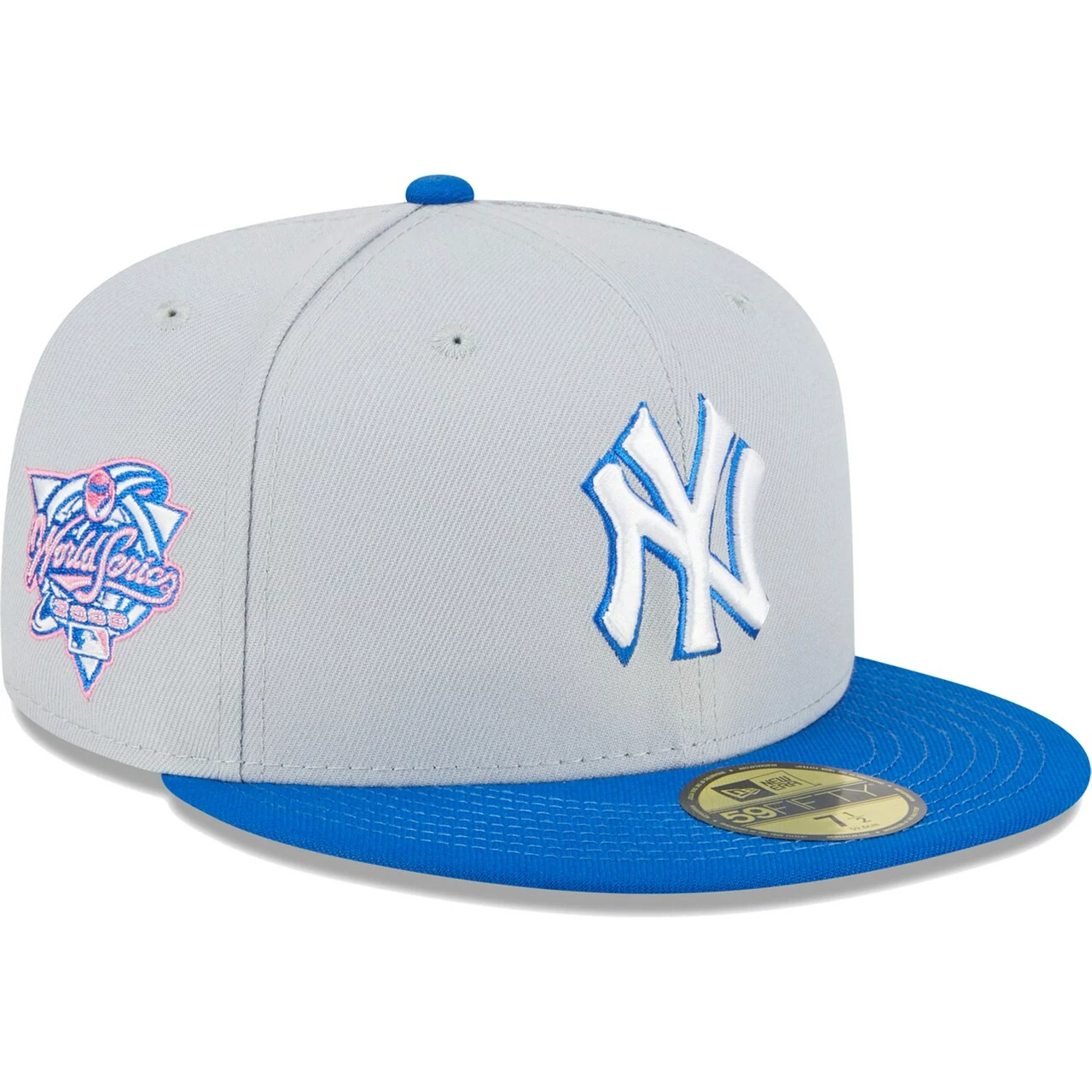 Men's New York Yankees New Era Gray/Blue Dolphin 59FIFTY Fitted Hat