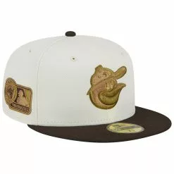 Men's Baltimore Orioles New Era White/Brown 1983 World Series 59FIFTY Fitted Hat