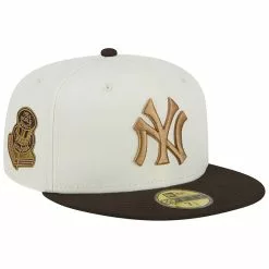 Men's New York Yankees New Era White/Brown 1956 World Series 59FIFTY Fitted Hat