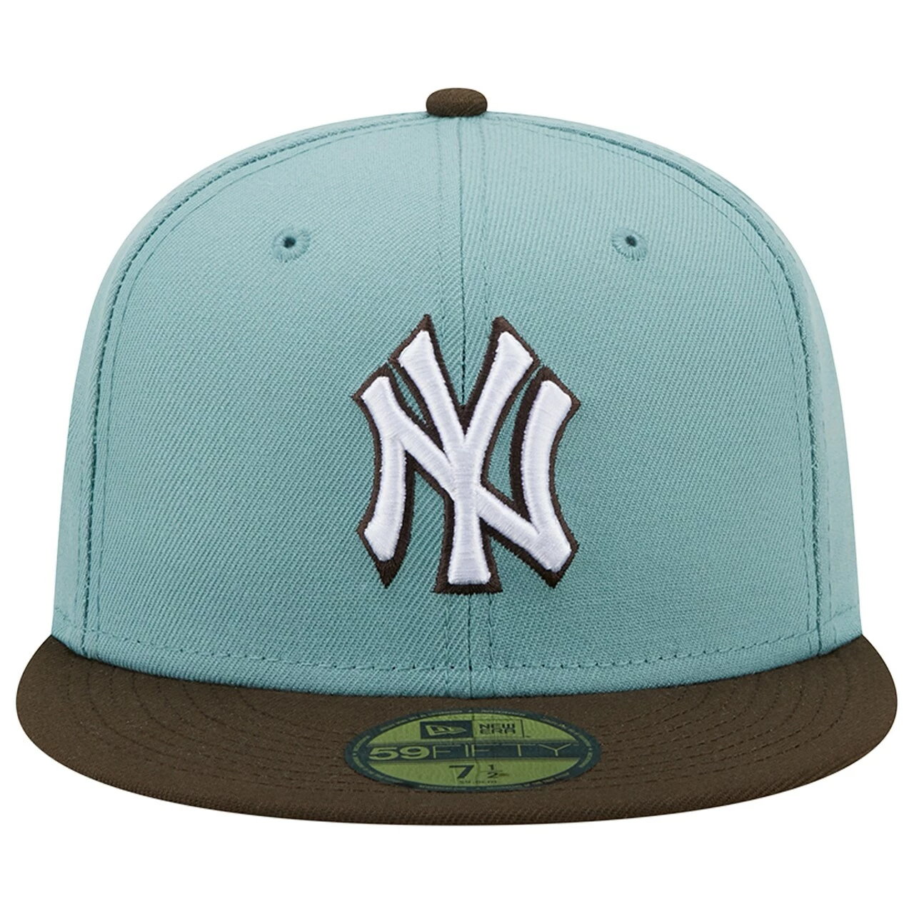 Men's New York Yankees New Era Light Blue/Brown 1999 World Series Beach Kiss 59FIFTY Fitted Hat - Image 2