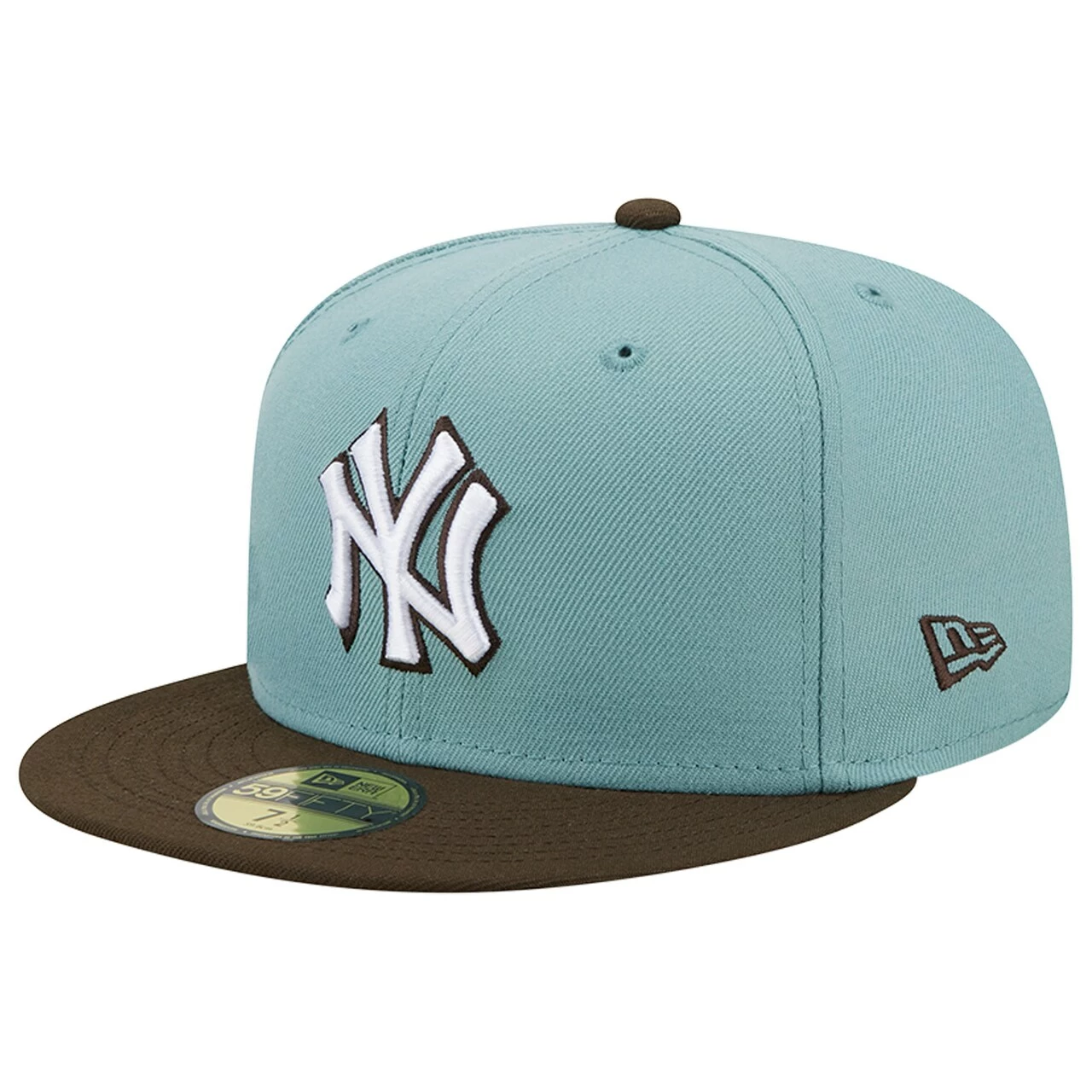 Men's New York Yankees New Era Light Blue/Brown 1999 World Series Beach Kiss 59FIFTY Fitted Hat - Image 3