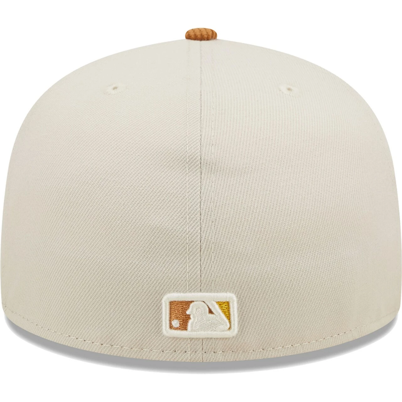 Men's New York Yankees New Era Cream/Brown Corduroy Visor 59FIFTY Fitted Hat - Image 4