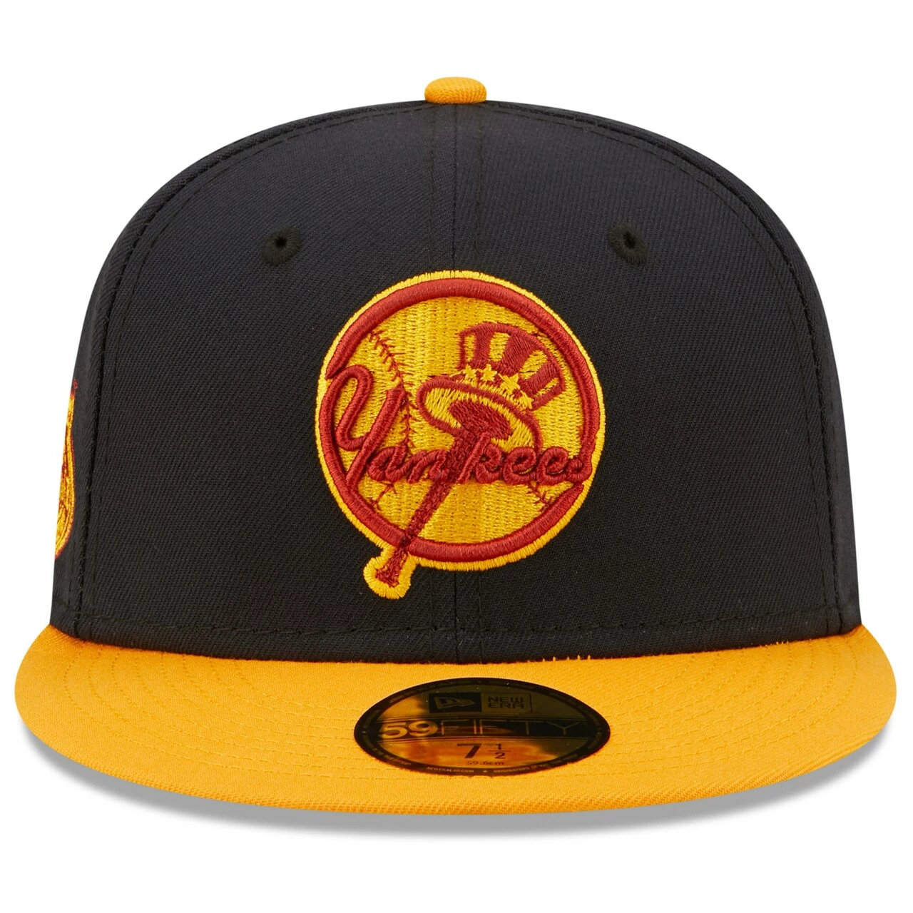 Men's New York Yankees New Era Navy/Gold Primary Logo 59FIFTY Fitted Hat - Image 2