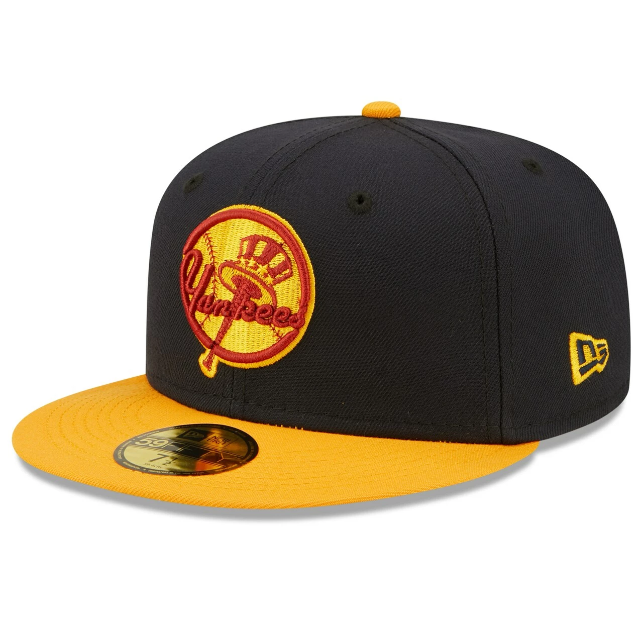 Men's New York Yankees New Era Navy/Gold Primary Logo 59FIFTY Fitted Hat - Image 3