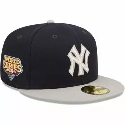 Men's New York Yankees New Era Navy/Gray 2009 World Series Champions Letterman 59FIFTY Fitted Hat
