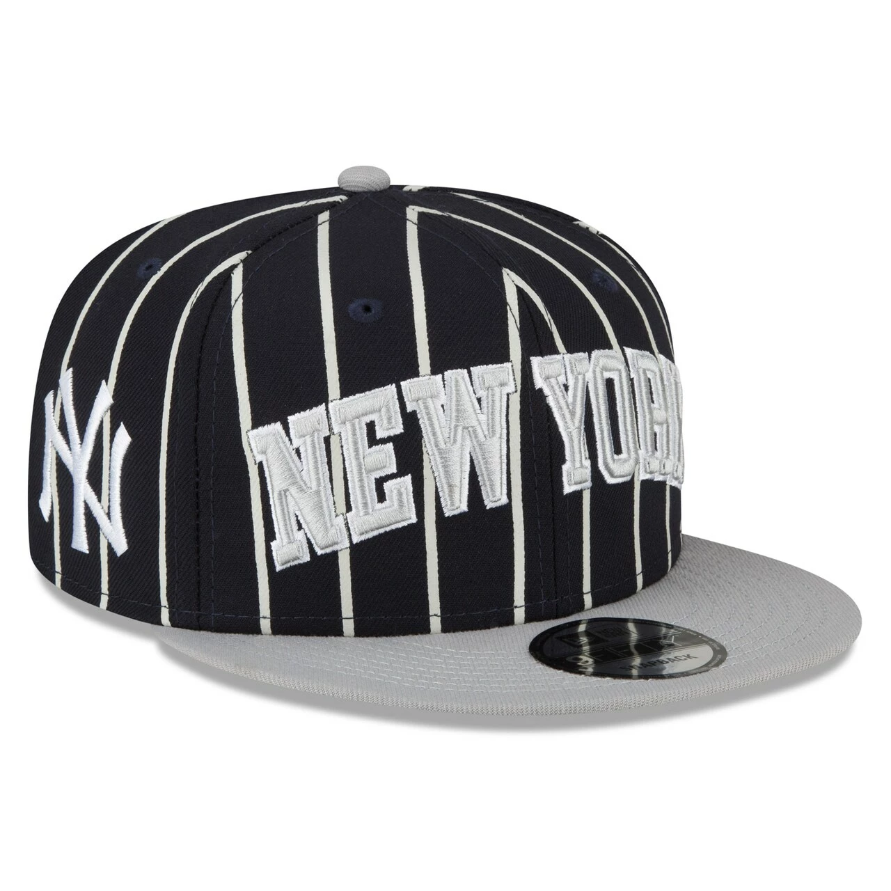 Men's New York Yankees New Era Navy/Gray City Arch 9FIFTY Snapback Hat