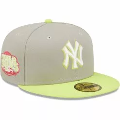 Men's New York Yankees New Era Gray/Green 45th Anniversary Cyber 59FIFTY Fitted Hat