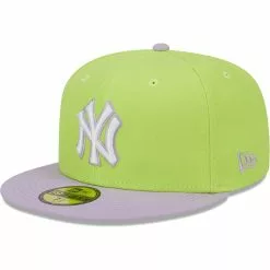 Men's New York Yankees New Era Neon Green/Lavender Spring Color Two-Tone 59FIFTY Fitted Hat