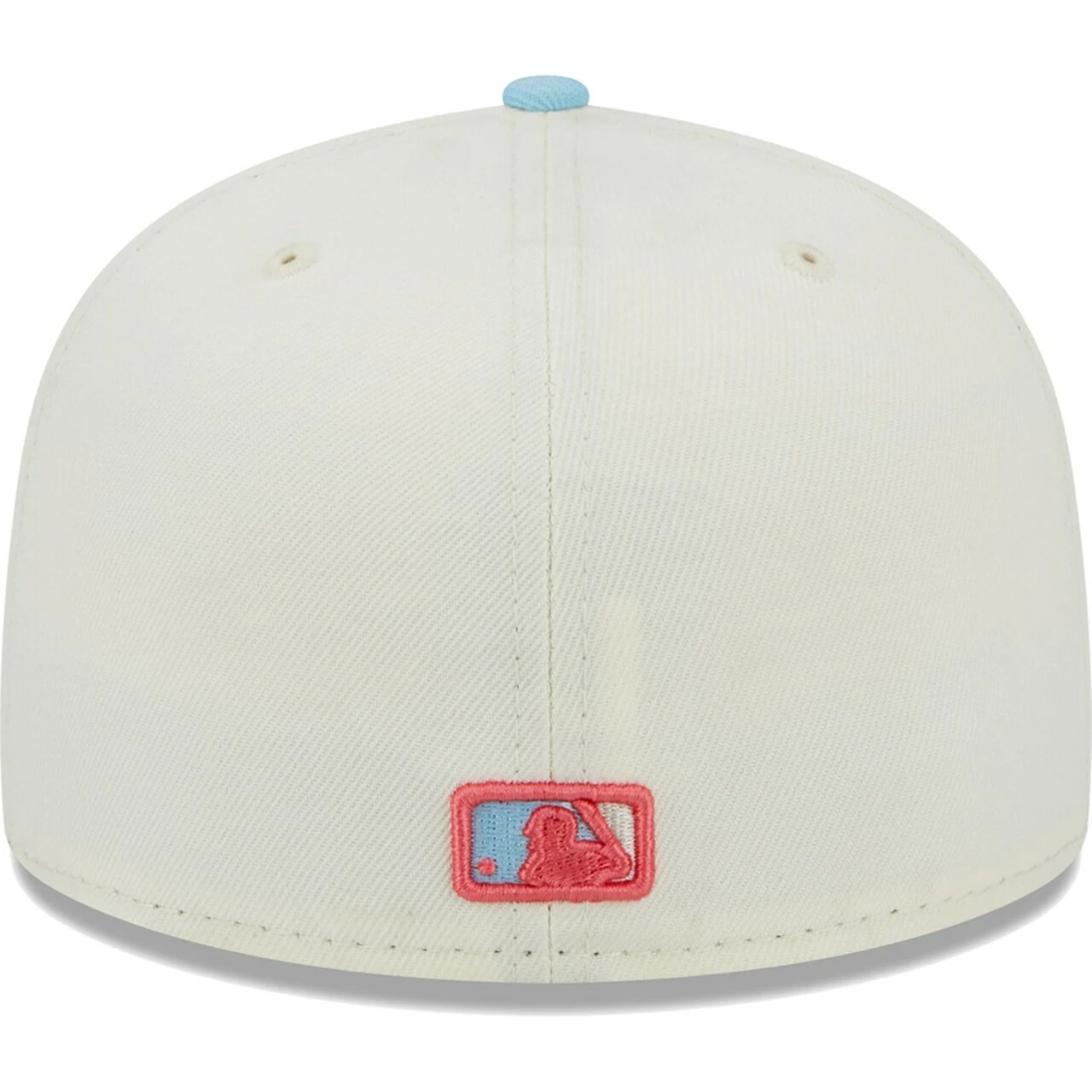 Men's New York Yankees New Era Cream/Light Blue Spring Color Two-Tone 59FIFTY Fitted Hat - Image 4