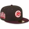Men's Chicago Cubs New Era Brown/Maroon Chocolate Strawberry 59FIFTY Fitted Hat