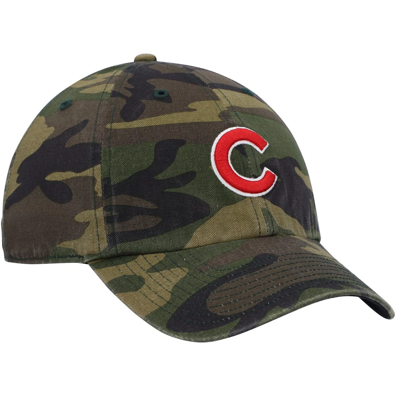 Men's Chicago Cubs '47 Camo Logo Clean Up Adjustable Hat - Image 3
