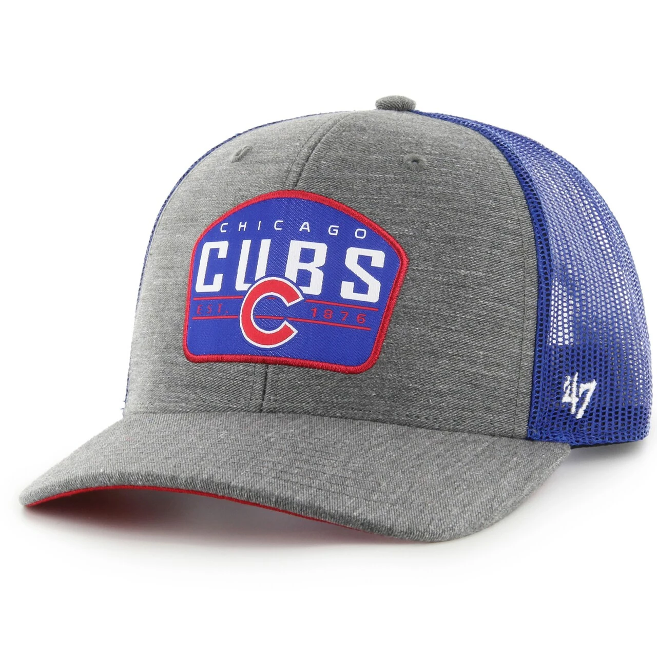 Men's Chicago Cubs '47 Charcoal Slate Trucker Snapback Hat