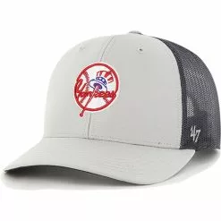 Men's New York Yankees '47 Gray Secondary Trucker Snapback Hat
