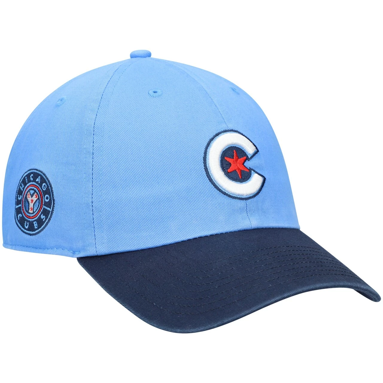 Men's Chicago Cubs '47 Light Blue City Connect Clean Up Adjustable Hat