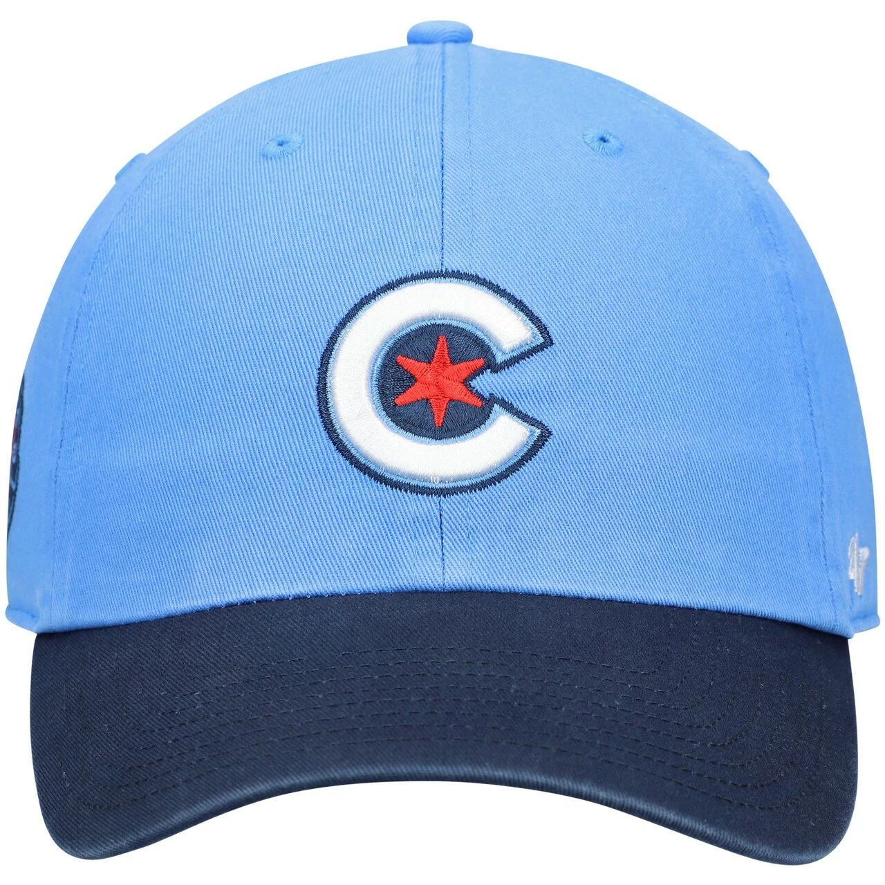 Men's Chicago Cubs '47 Light Blue City Connect Clean Up Adjustable Hat - Image 2