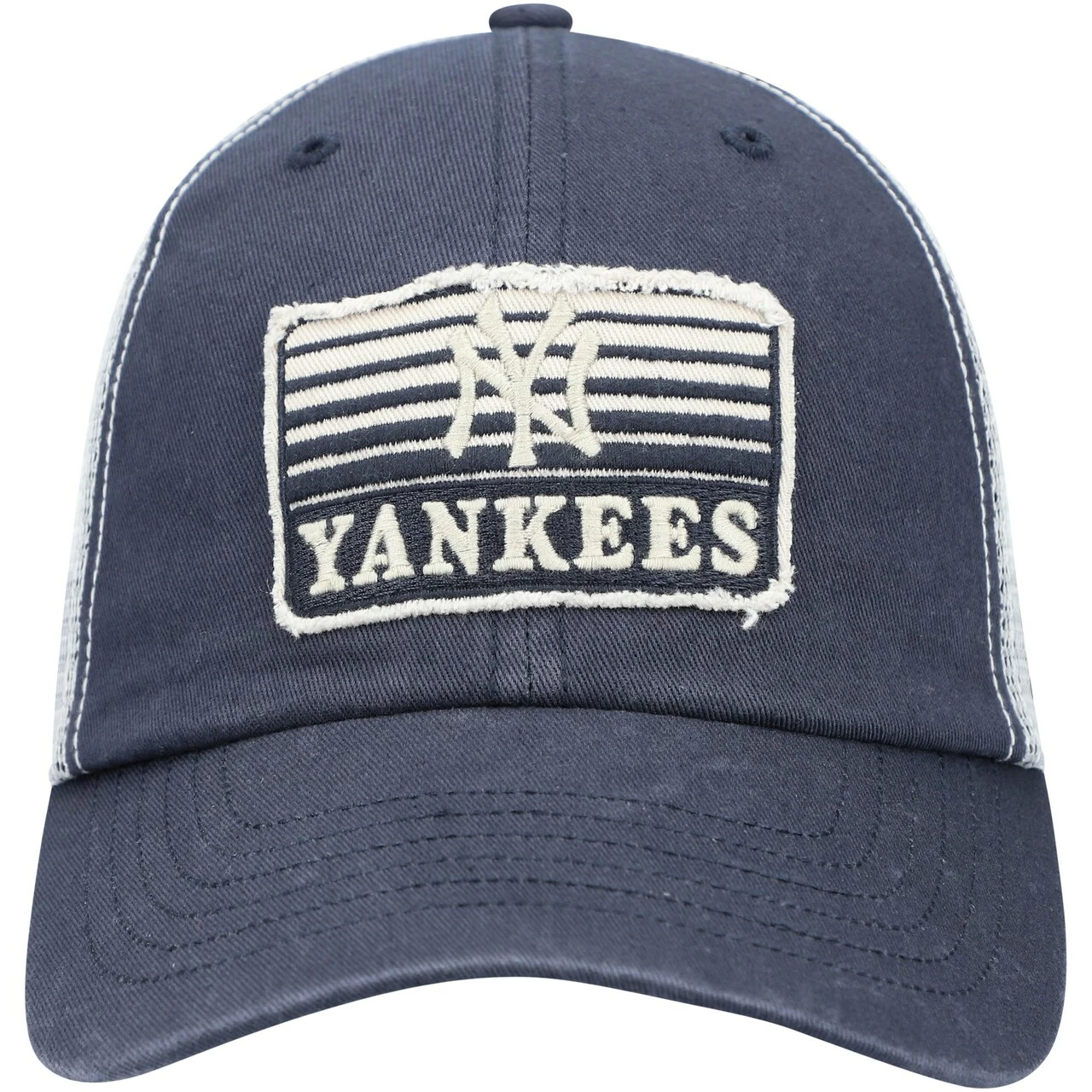 Men's New York Yankees '47 Navy Lake Shore Patch Clean Up Trucker Snapback Hat - Image 2