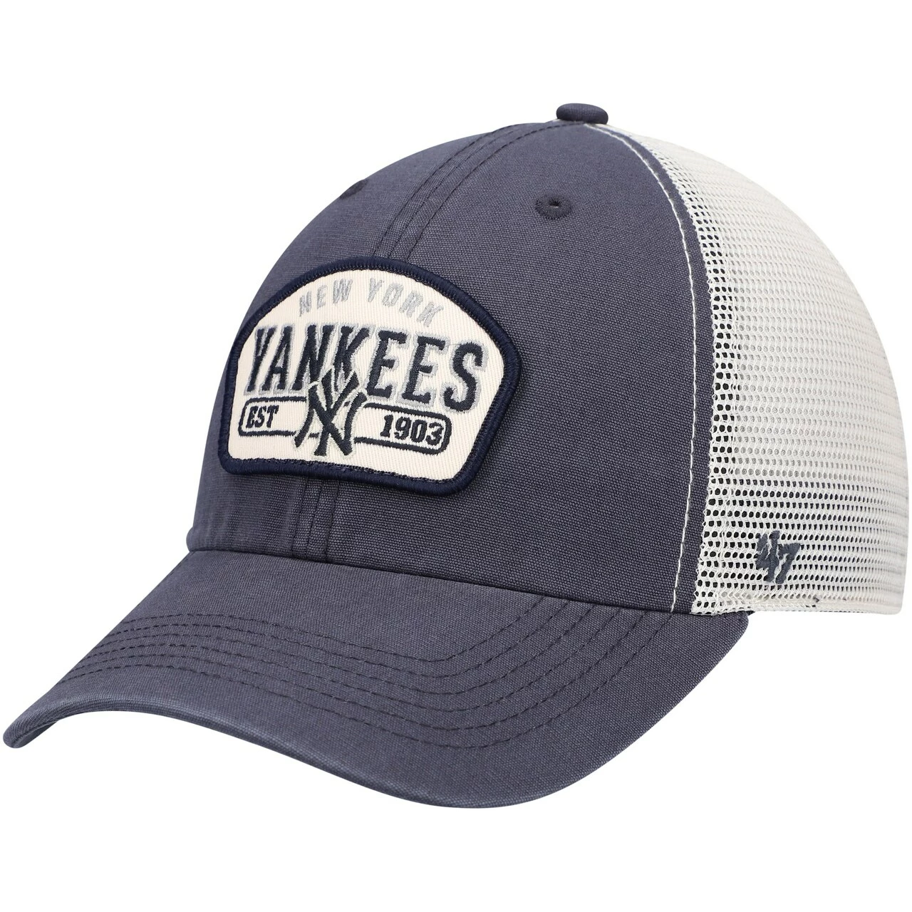 Men's New York Yankees '47 Navy Penwald Clean Up Trucker Snapback Hat