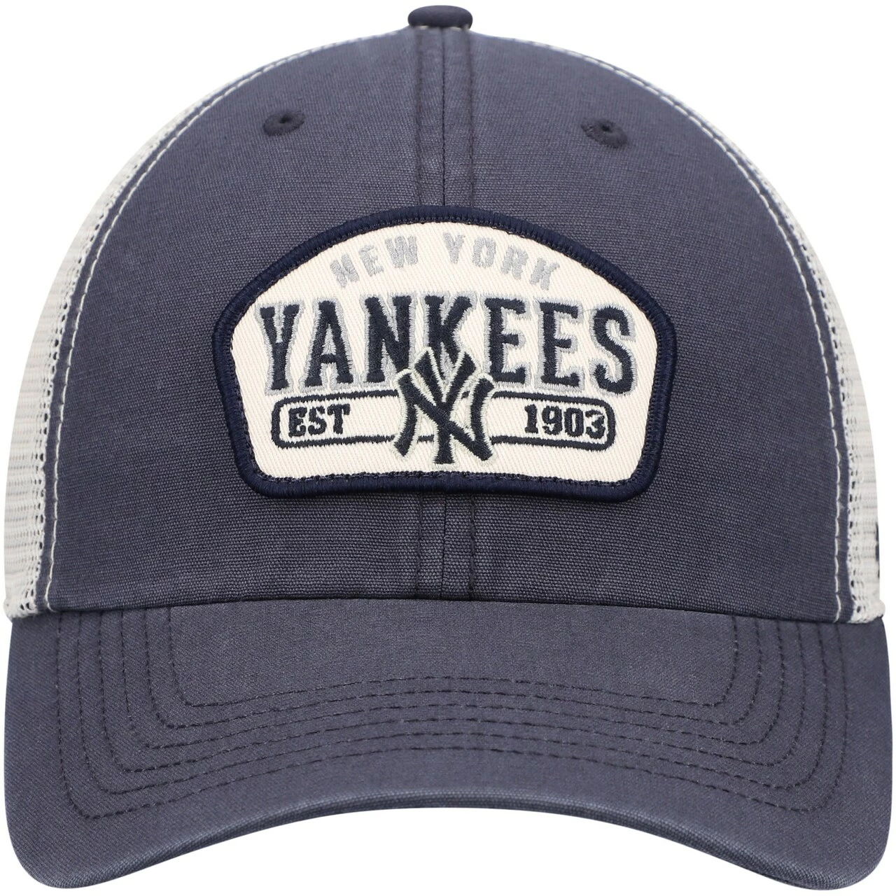 Men's New York Yankees '47 Navy Penwald Clean Up Trucker Snapback Hat - Image 2