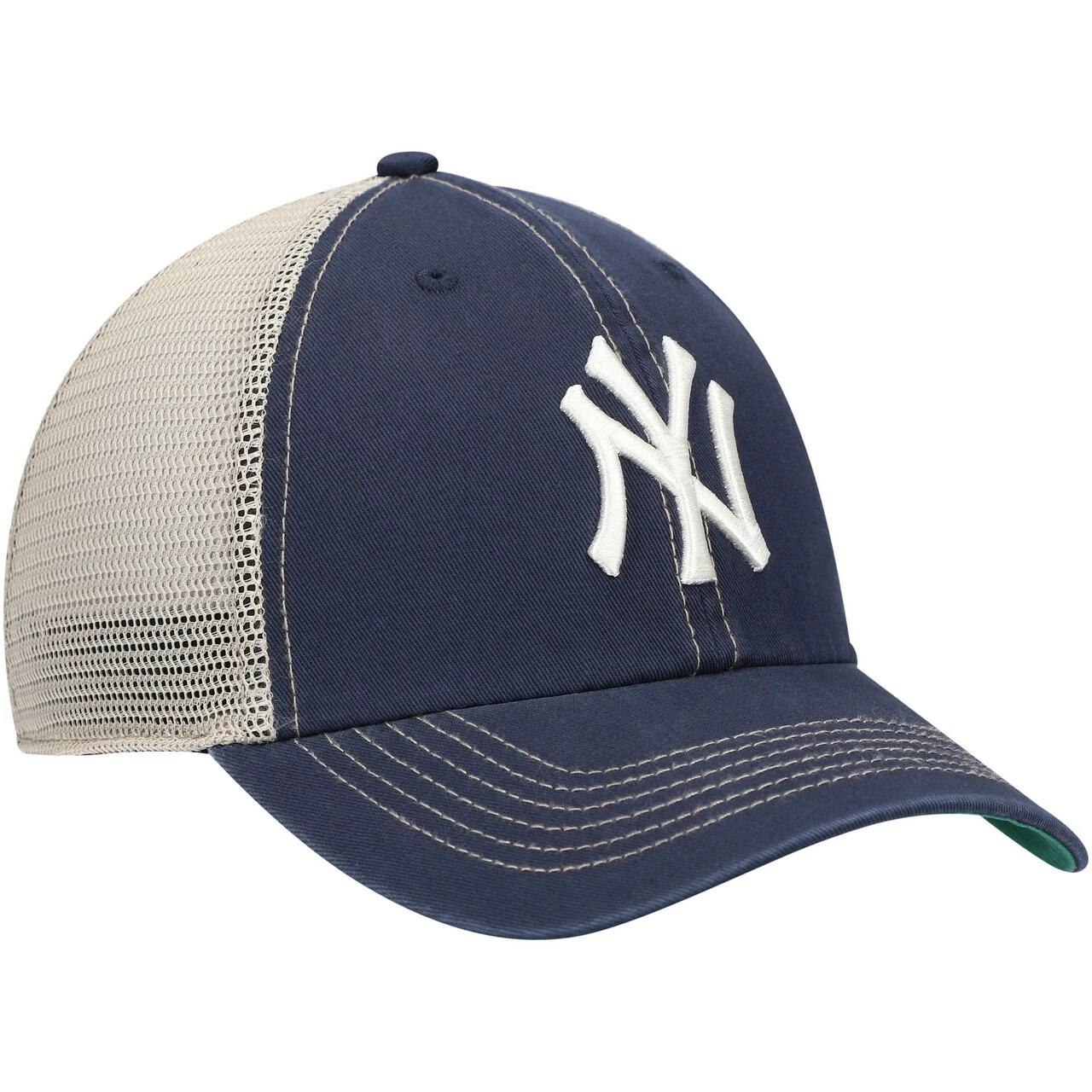Men's New York Yankees '47 Navy Trawler Clean Up Trucker Snapback Hat - Image 3