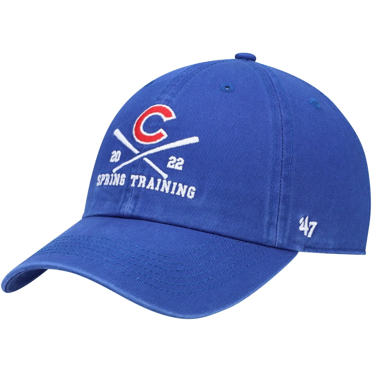Men's Chicago Cubs '47 Royal 2022 MLB Spring Training Cross Bone Clean Up Adjustable Hat