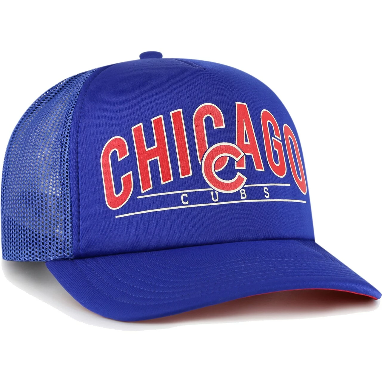 Men's Chicago Cubs '47 Royal Backhaul Foam Trucker Snapback Hat - Image 2