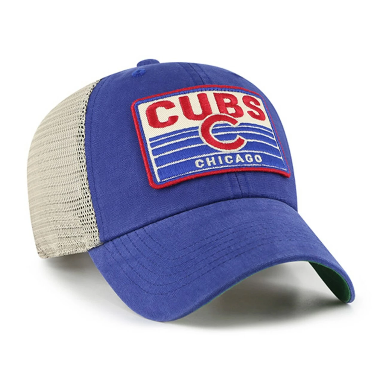 Men's Chicago Cubs '47 Royal Four Stroke Clean Up Trucker Snapback Hat - Image 2