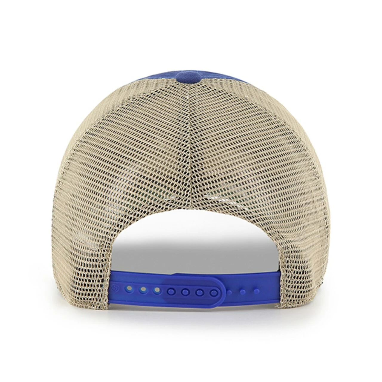 Men's Chicago Cubs '47 Royal Four Stroke Clean Up Trucker Snapback Hat - Image 3