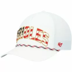 Men's Baltimore Orioles '47 White Flag Flutter Hitch Snapback Hat