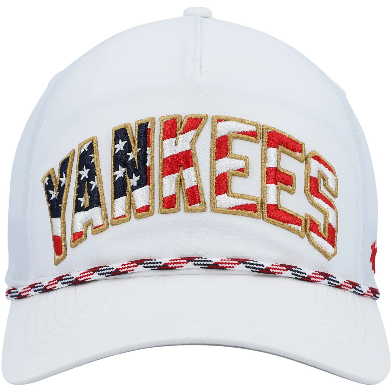 Men's New York Yankees '47 White Flag Flutter Hitch Snapback Hat - Image 2