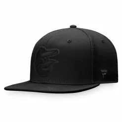 Men's Baltimore Orioles Fanatics Branded Black On Black Snapback Hat
