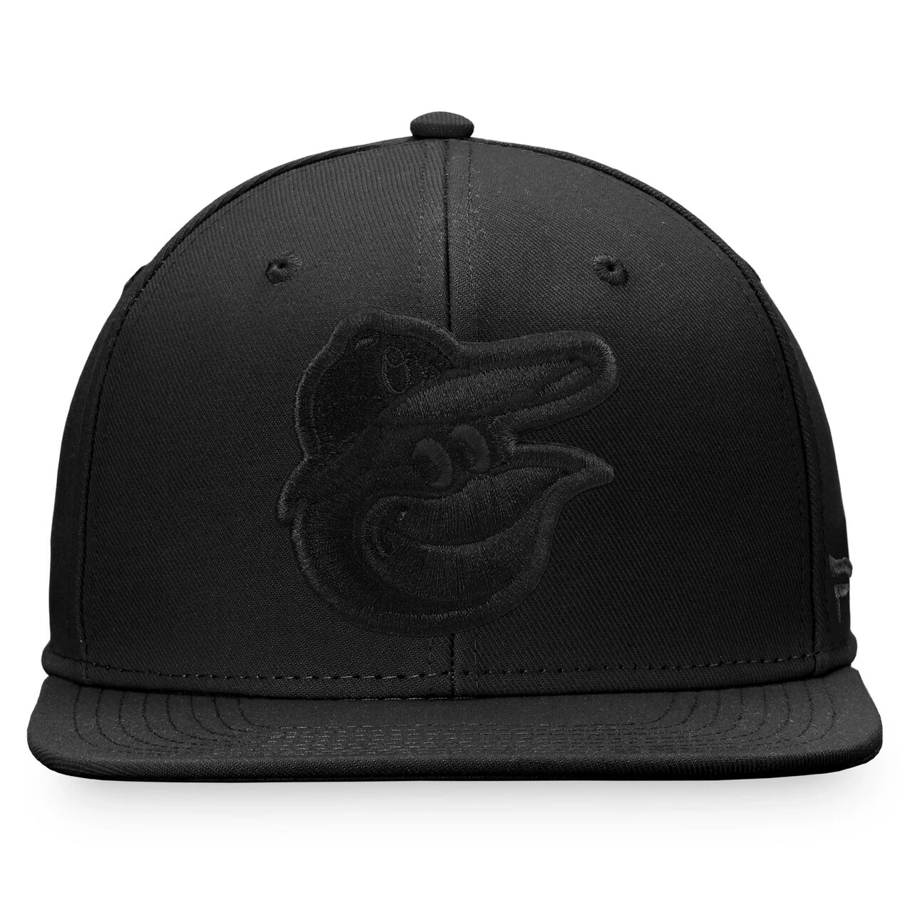 Men's Baltimore Orioles Fanatics Branded Black On Black Snapback Hat - Image 2