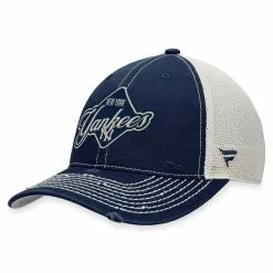 Men's New York Yankees Fanatics Branded Navy Heritage Trucker Snapback Hat