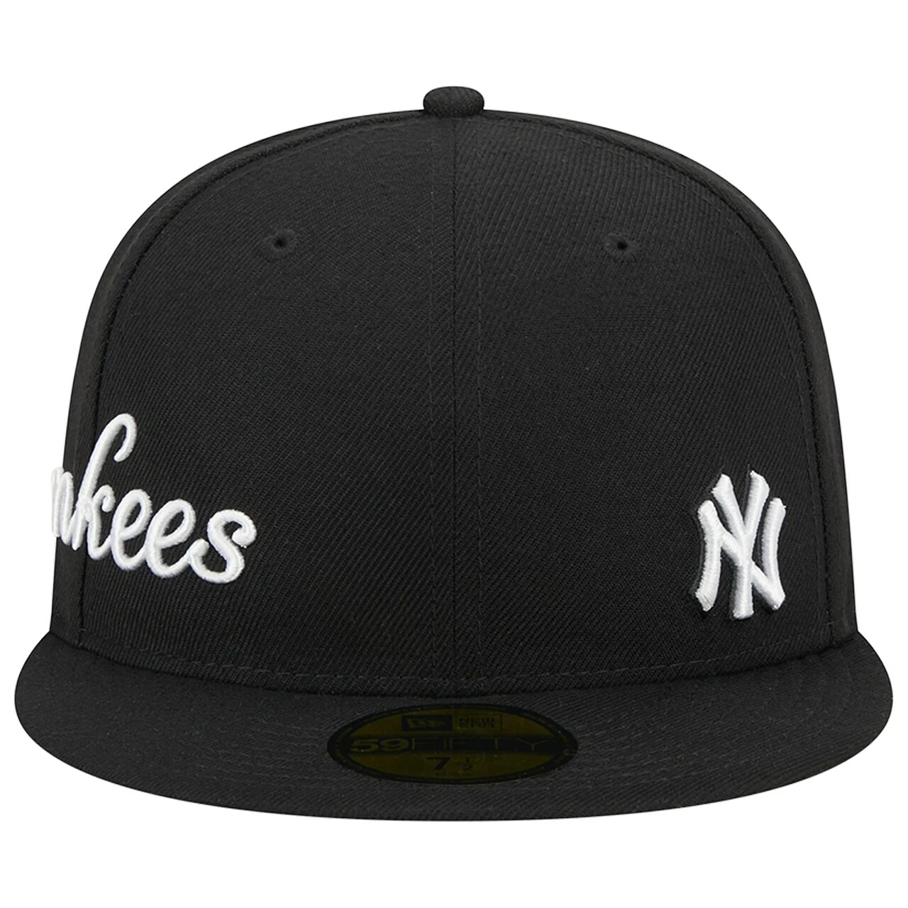 Men's New York Yankees New Era Black Jersey 59FIFTY Fitted Hat - Image 2