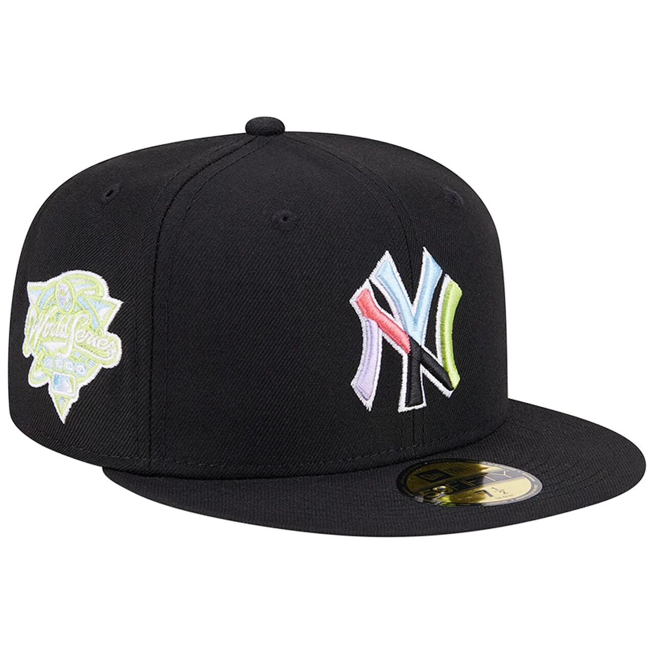 Men's New York Yankees New Era Black Multi-Color Pack 59FIFTY Fitted Hat