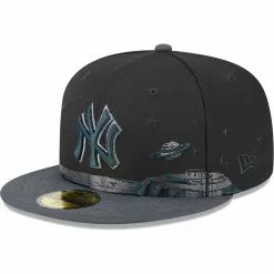 Men's New York Yankees New Era Black Planetary 59FIFTY Fitted Hat
