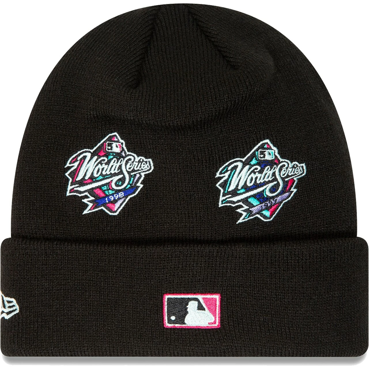 Men's New York Yankees New Era Black Polar Lights Cuffed Knit Hat - Image 2