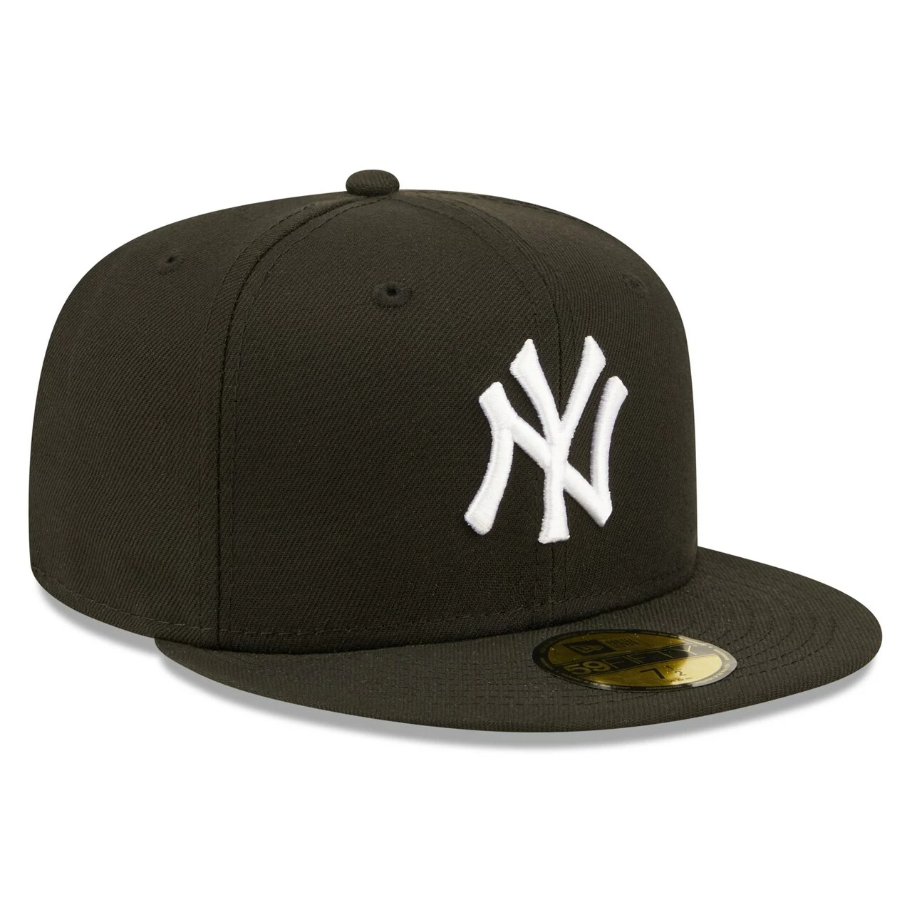 Men's New York Yankees New Era Black Team Logo 59FIFTY Fitted Hat - Image 3