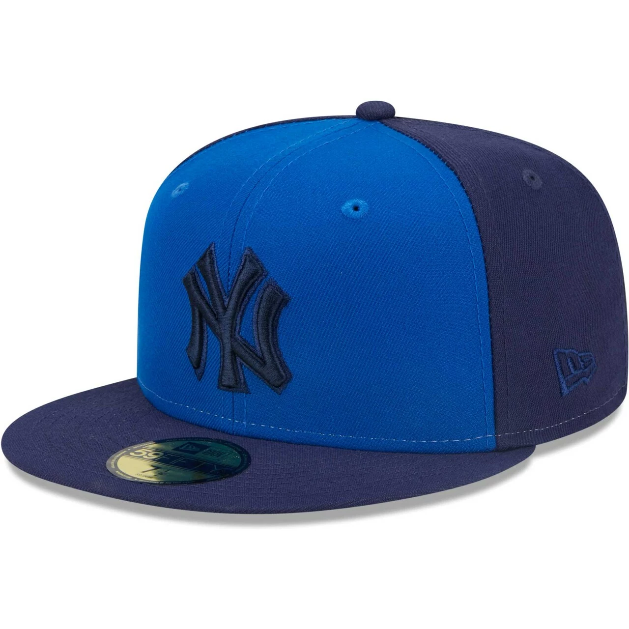 Men's New York Yankees New Era Blue Tri-Tone 59FIFTY Fitted Hat