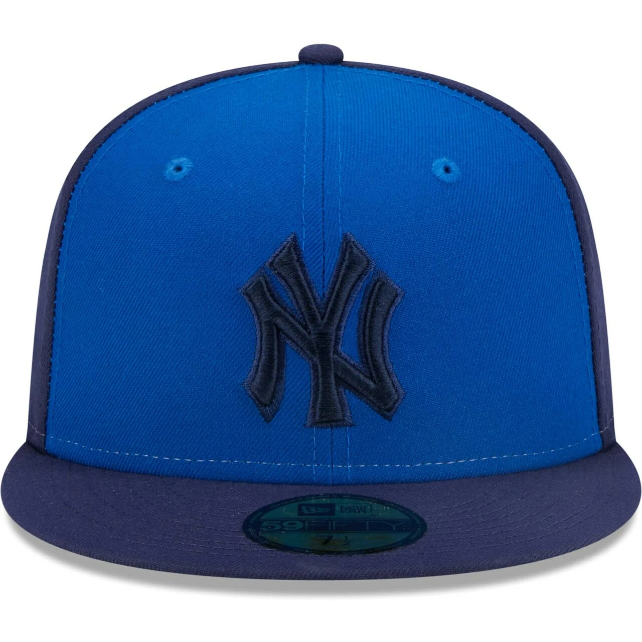 Men's New York Yankees New Era Blue Tri-Tone 59FIFTY Fitted Hat - Image 2