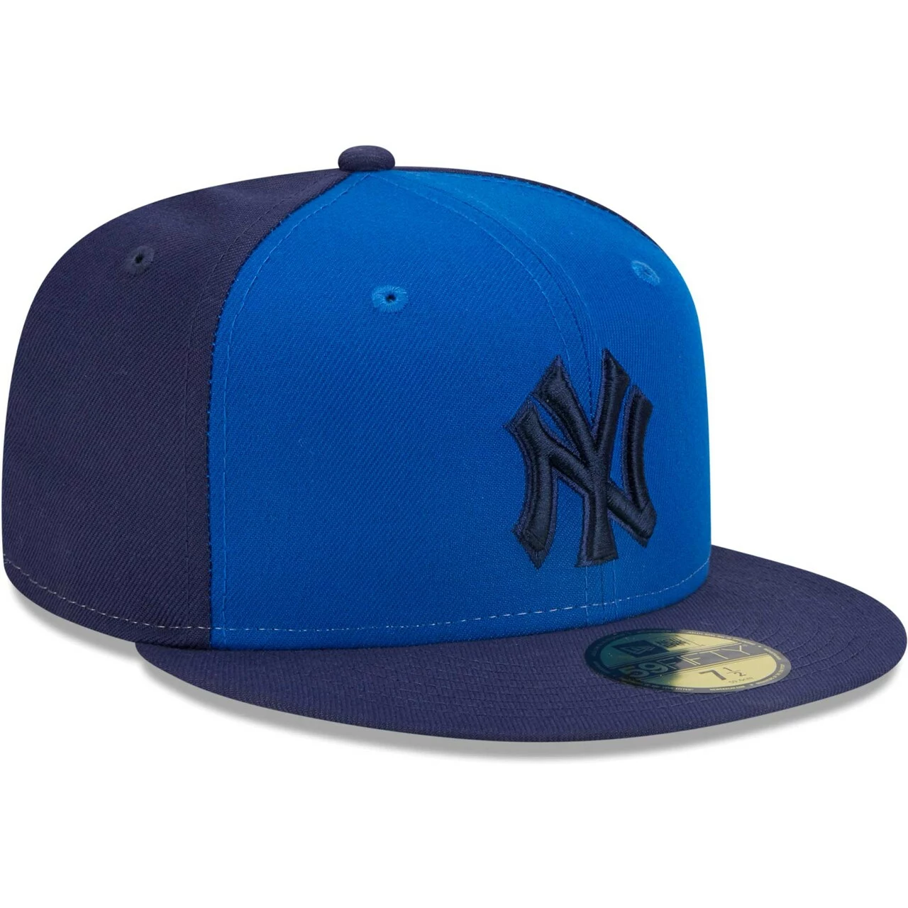 Men's New York Yankees New Era Blue Tri-Tone 59FIFTY Fitted Hat - Image 3