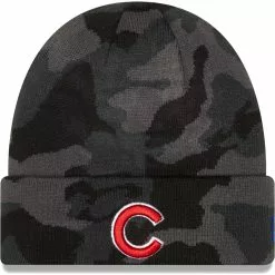 Men's Chicago Cubs New Era Camo Cuffed Knit Hat